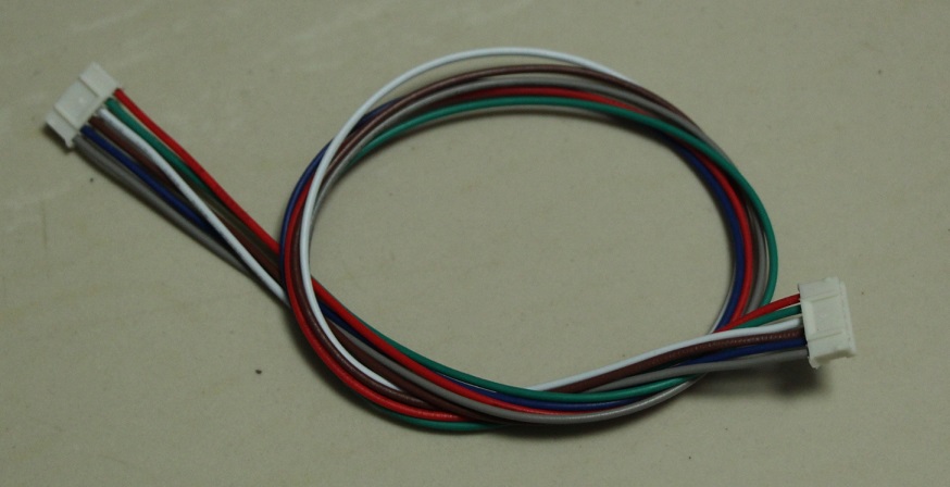 AWG24 cable, length 35сm (approximately 14"), 6-pin connector on both end